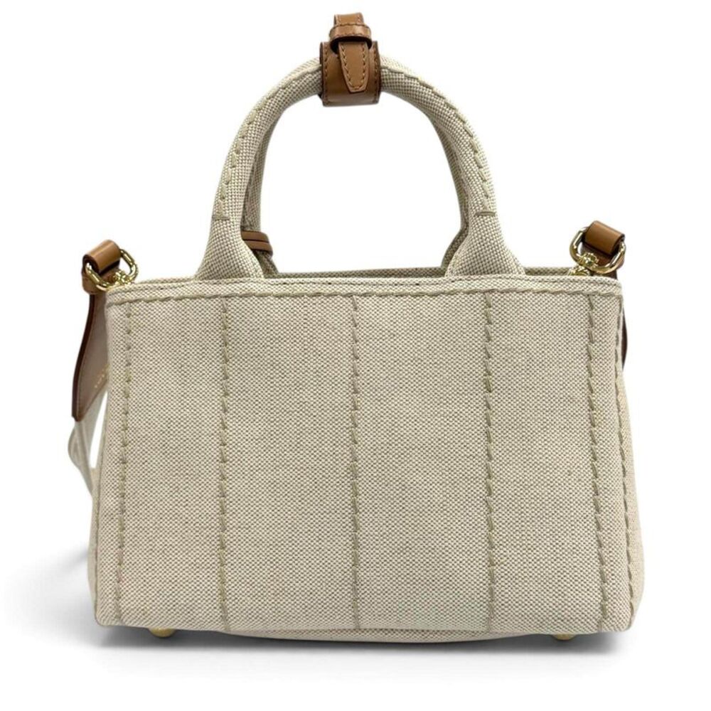 Prada Jardinire Linen Blend Handbag - Picture 5 of 10